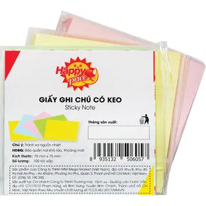 Giấy ghi chú có keo Happy Price 75*75mm